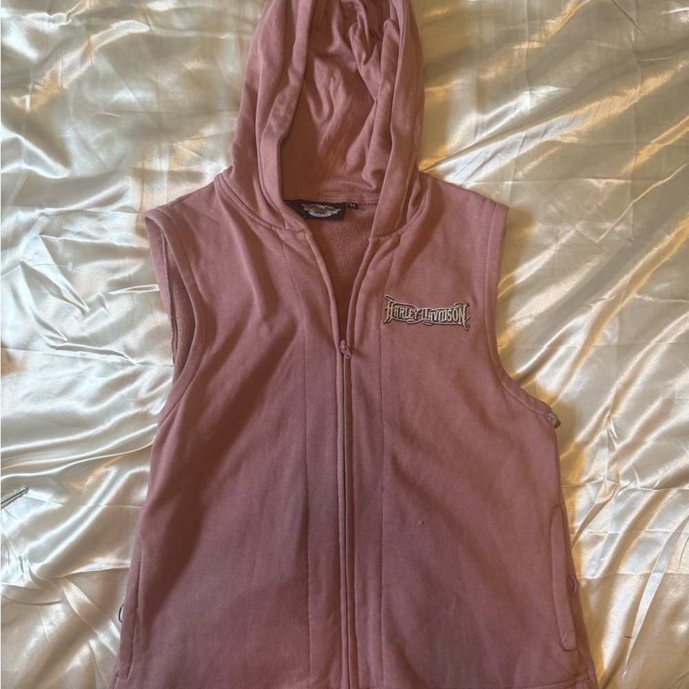 Harley-Davidson Mauve Sleeveless Hoodie